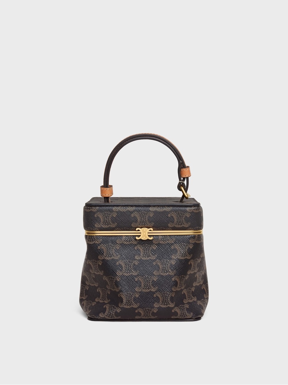 Celine cube Triomphe Canvas Vanity Mini Top-Handle Bag